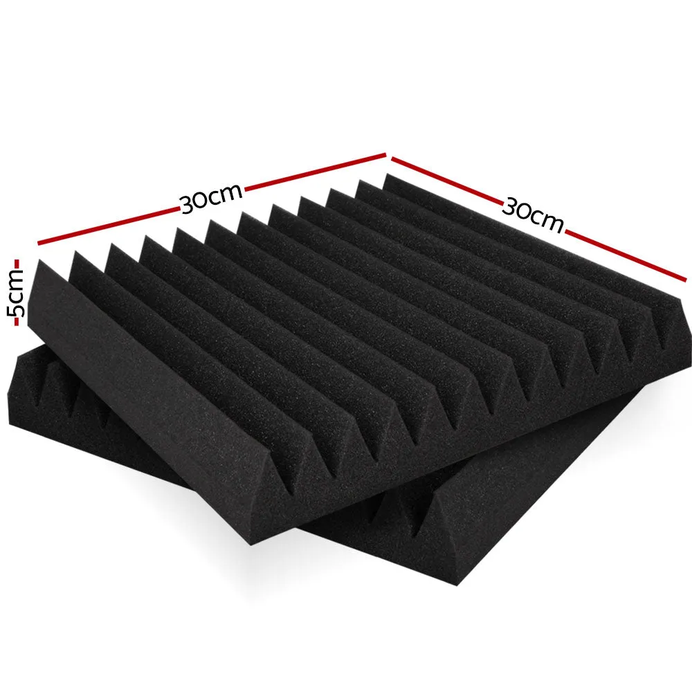 20pcs Acoustic Foam Panels Tiles Studio Sound Absorption Wedge 30x30CM