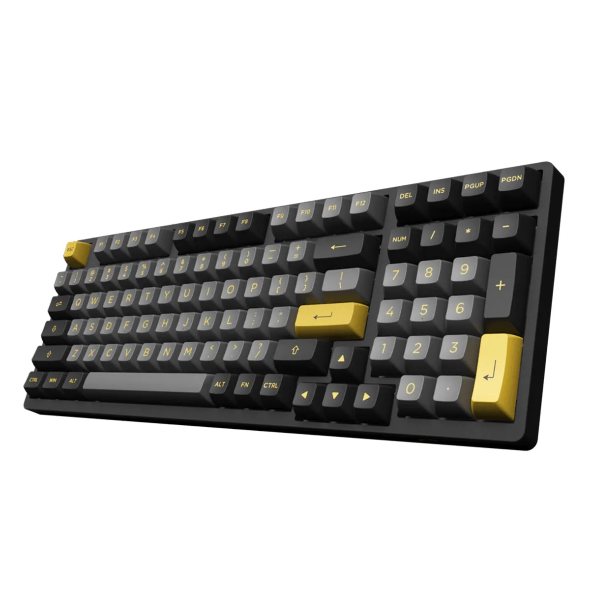 Akko Black & Gold 3098B Mechanical Keyboard (Akko Switch Jelly Blue)