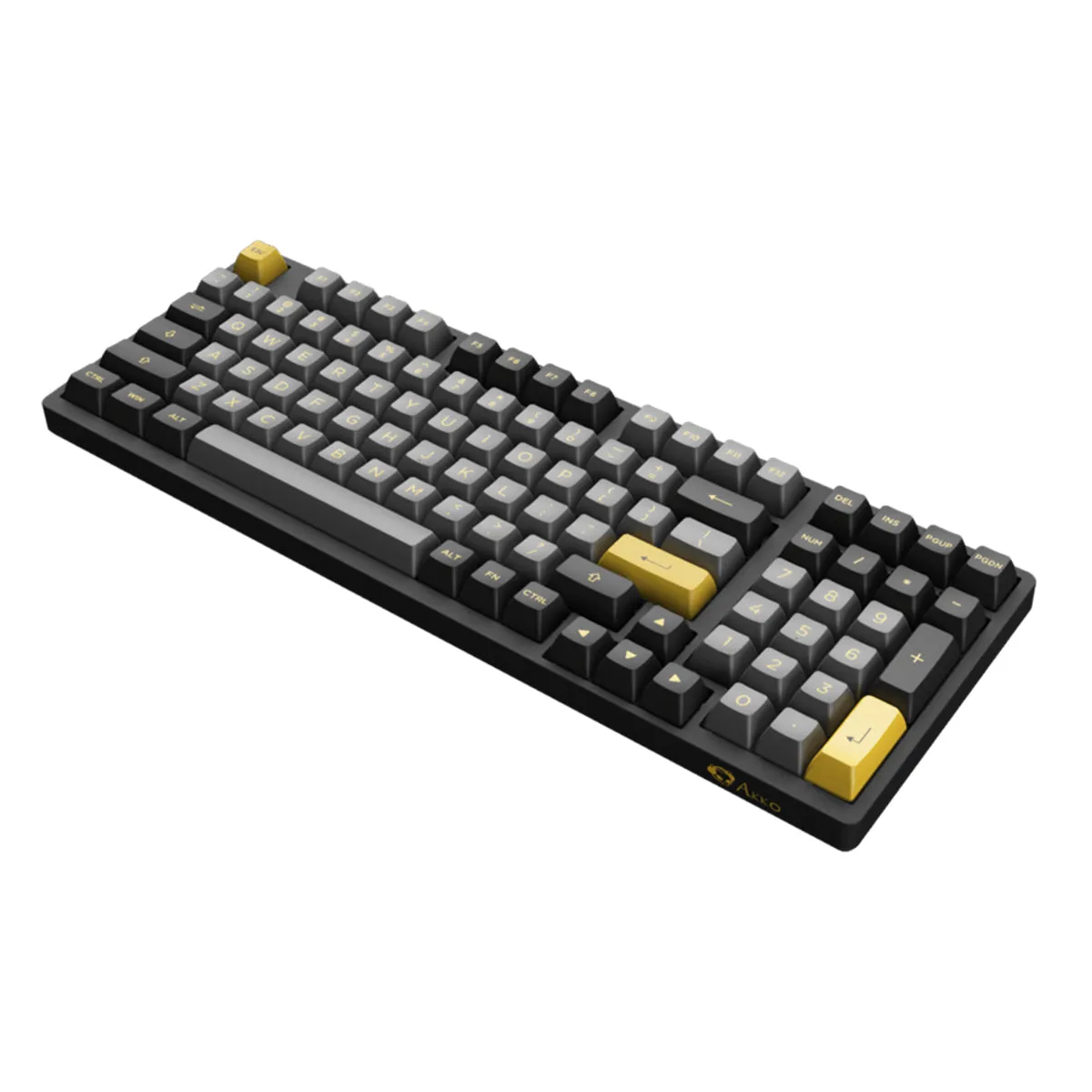 Akko Black & Gold 3098B Mechanical Keyboard (Akko Switch Jelly Blue)