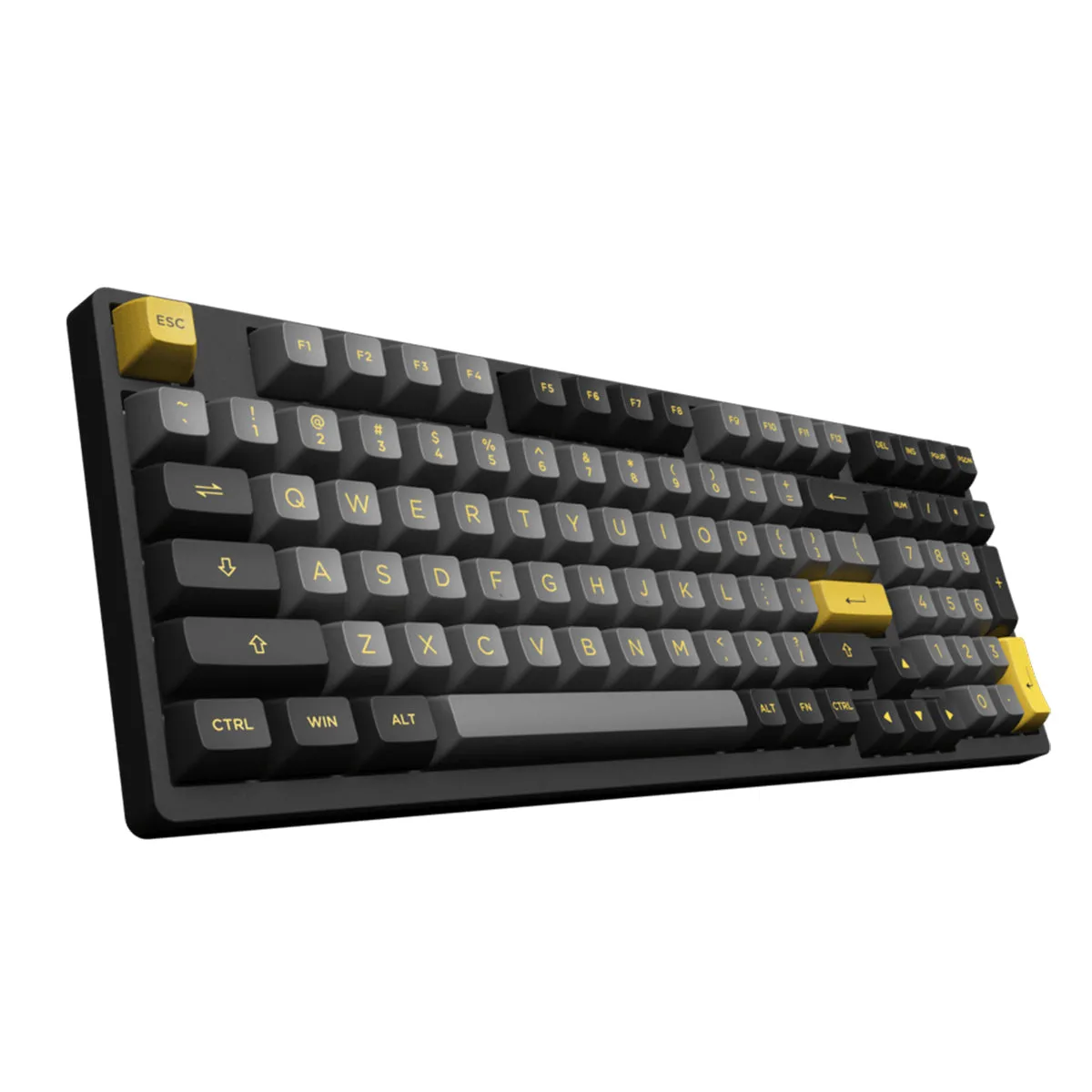 Akko Black & Gold 3098B Mechanical Keyboard (Akko Switch Jelly Blue)