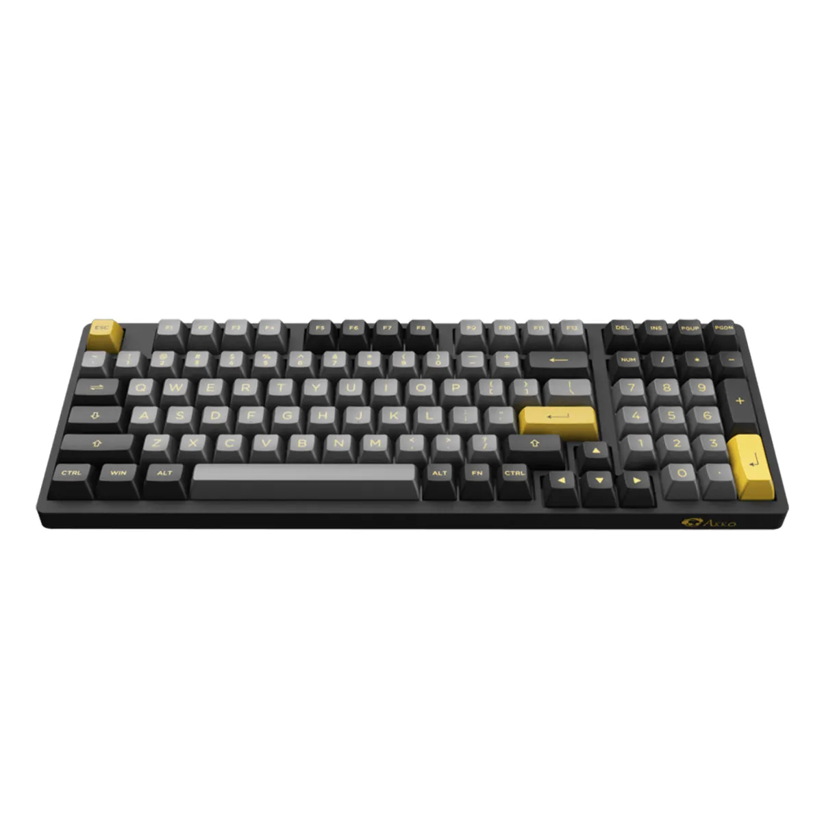 Akko Black & Gold 3098B Mechanical Keyboard (Akko Switch Jelly Blue)