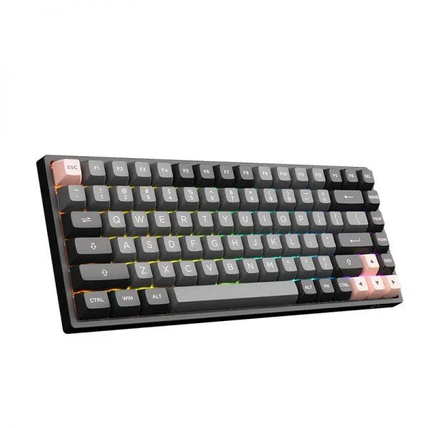 AKKO BLACK & PINK 3084B PLUS MECHANICAL KEYBOARD (AKKO CS JELLY PURPLE)