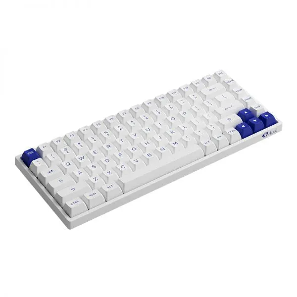 Akko Blue On White 3084B Plus Hot-Swappable Multi-Mode RGB Mechanical Keyboard (Akko CS Jelly Pink)