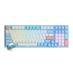 AKKO Doll Of The Princess 3098B Multi-Modes RGB Mechanical Keyboard (AKKO CS Jelly Blue)