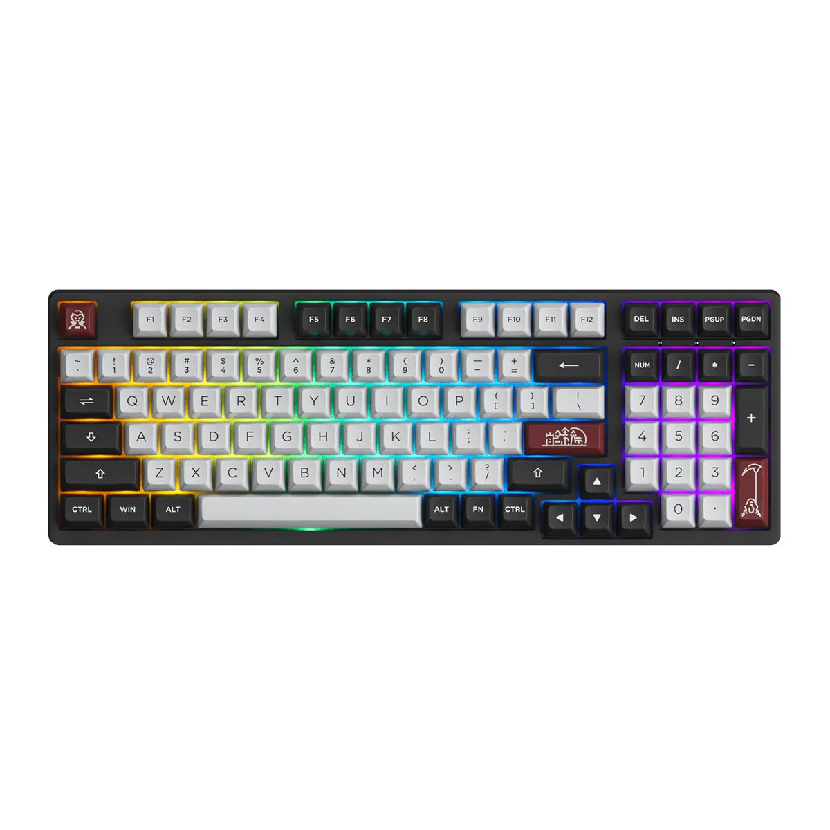 Akko Dracula Castle 3098S Hotswappable RGB Mechanical Keyboard (Akko CS Silver)