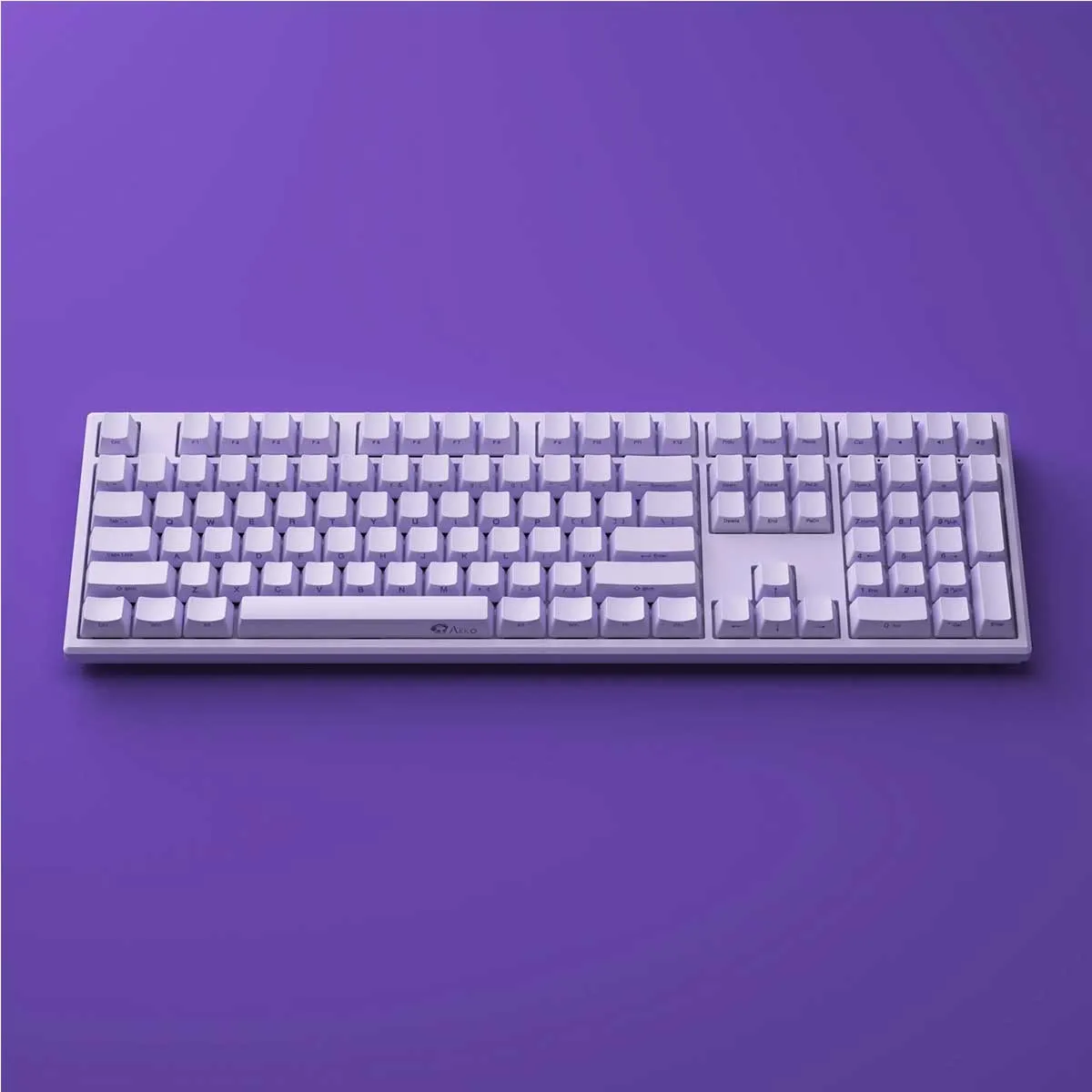 Akko MG108B Taro Purple Multi-Mode RGB Hot-Swappable Mechanical Keyboard (V3 Cream Yellow Pro)