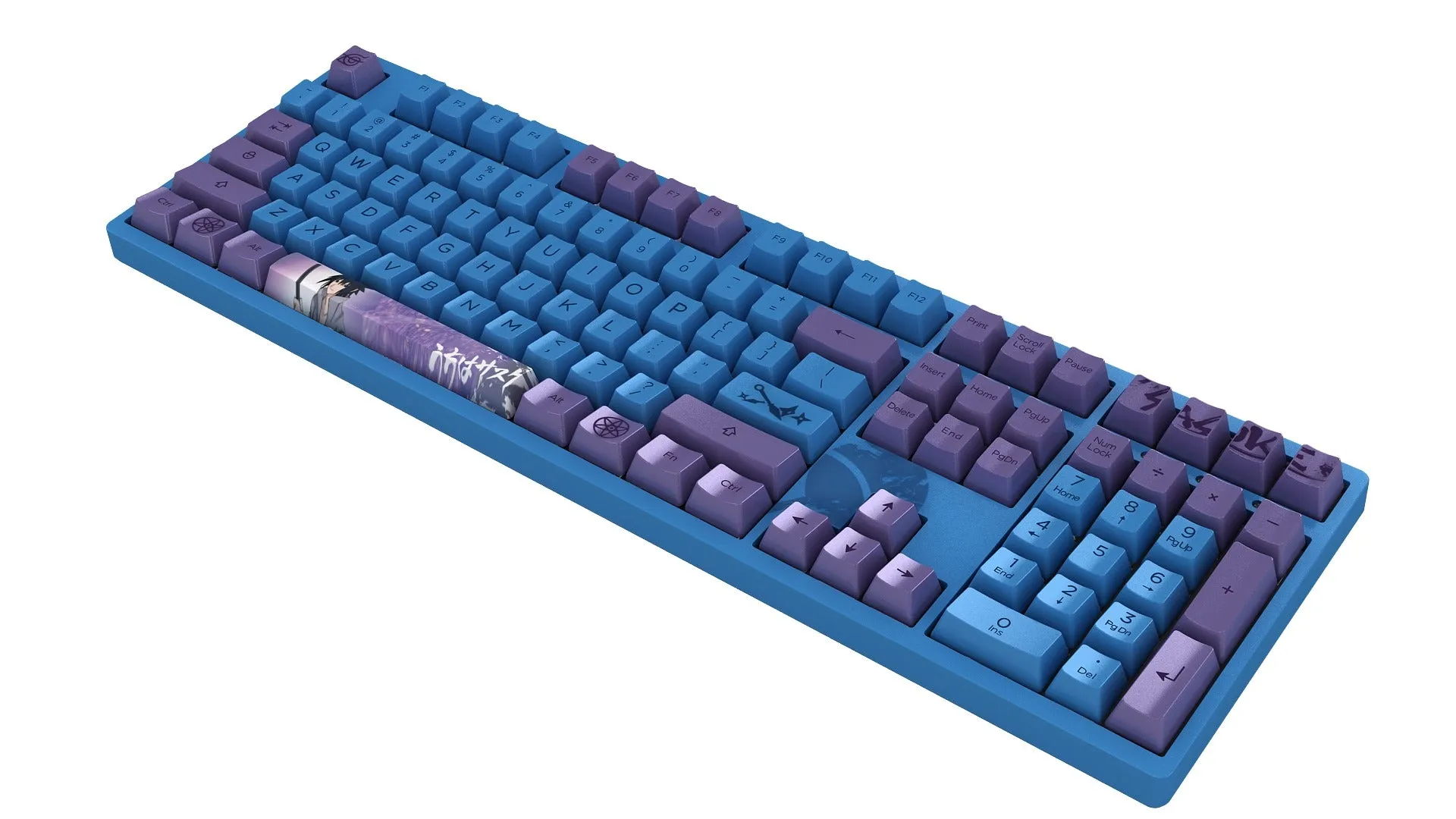 Akko Naruto Shippuden Sasuke 3108 V2 Wired Mechanical Keyboard (Akko 2nd Gen Pink)