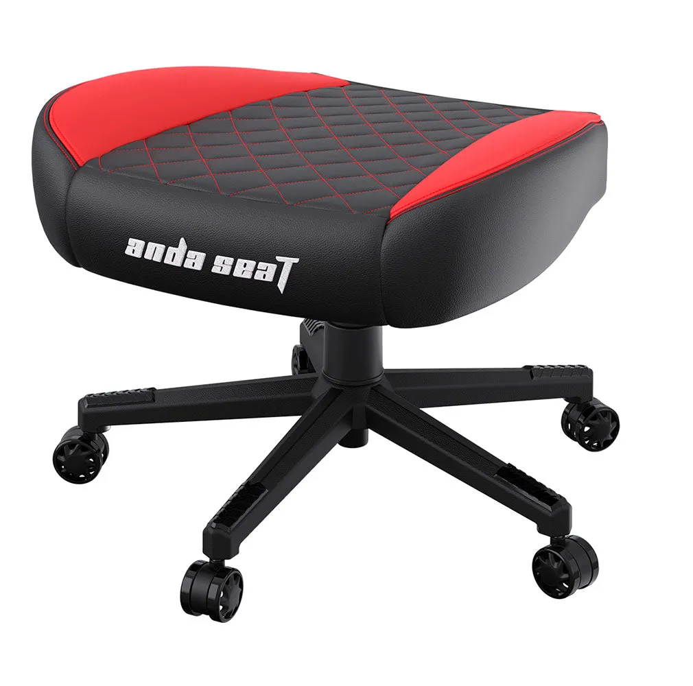 AndaSeat Luxurious Footrest #AD-DS-F-BR-PV-01 Black and Red