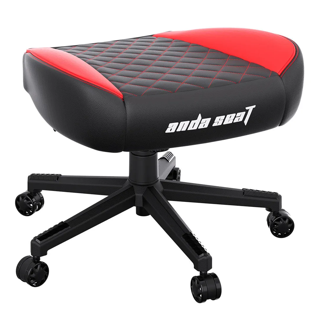 AndaSeat Luxurious Footrest #AD-DS-F-BR-PV-01 Black and Red