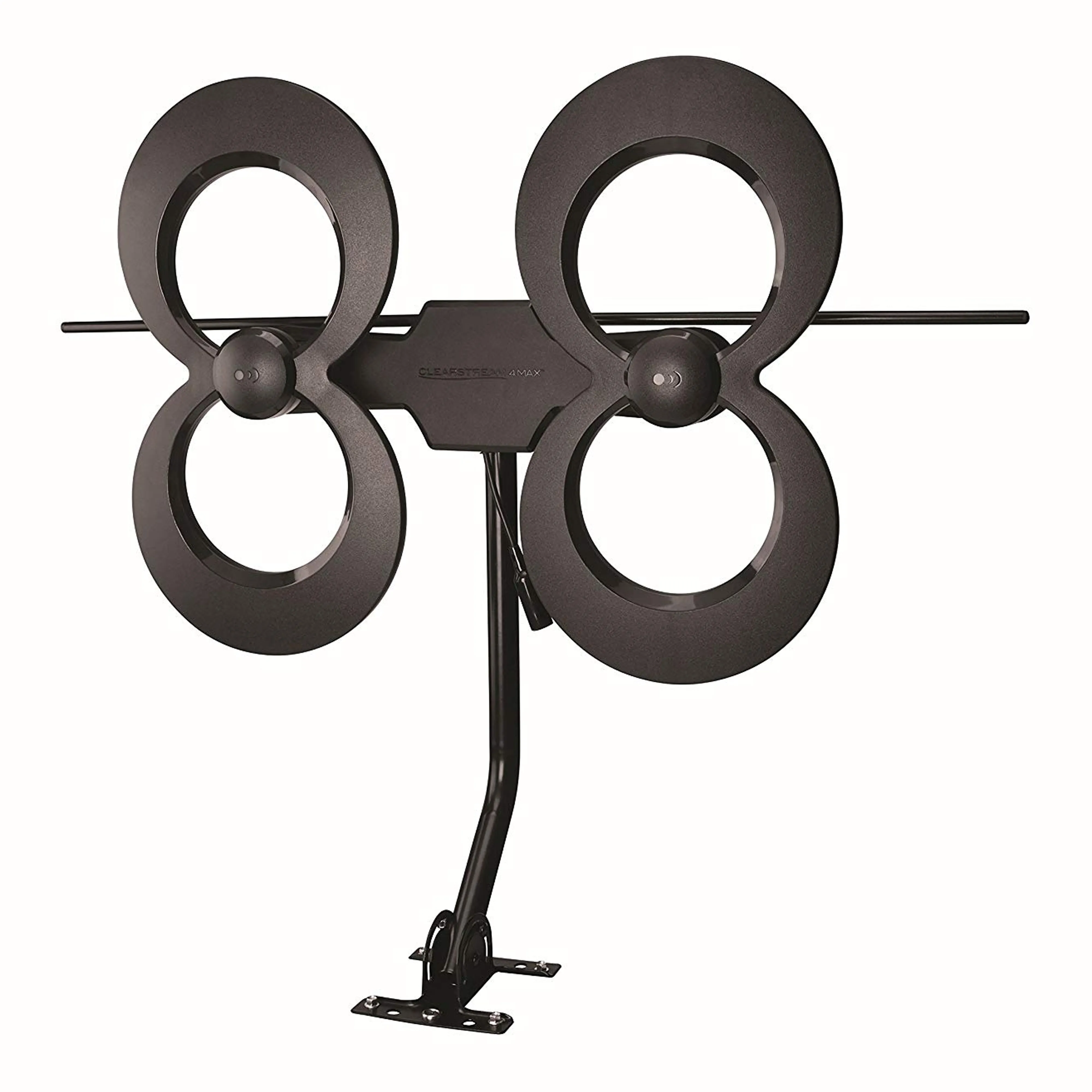 Antennas Direct ClearStream 4MAX Ultra Long-Range Indoor/Outdoor HDTV Antenna with 20-Inch Mount (70  Mile Range)