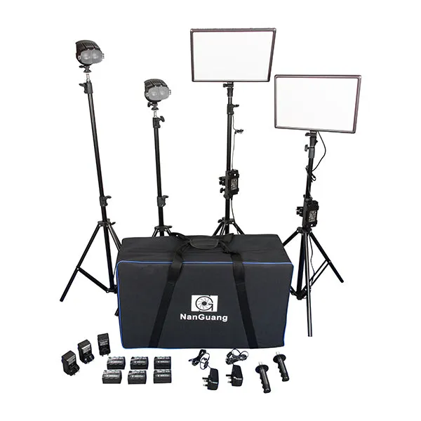 (B Stock) NanGuang LED 4-Light 4K Kit (Luxpad43 & CN-20FC)