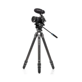 Benro Tortoise Carbon Fiber 3 Series Tripod System with S4Pro Video Head