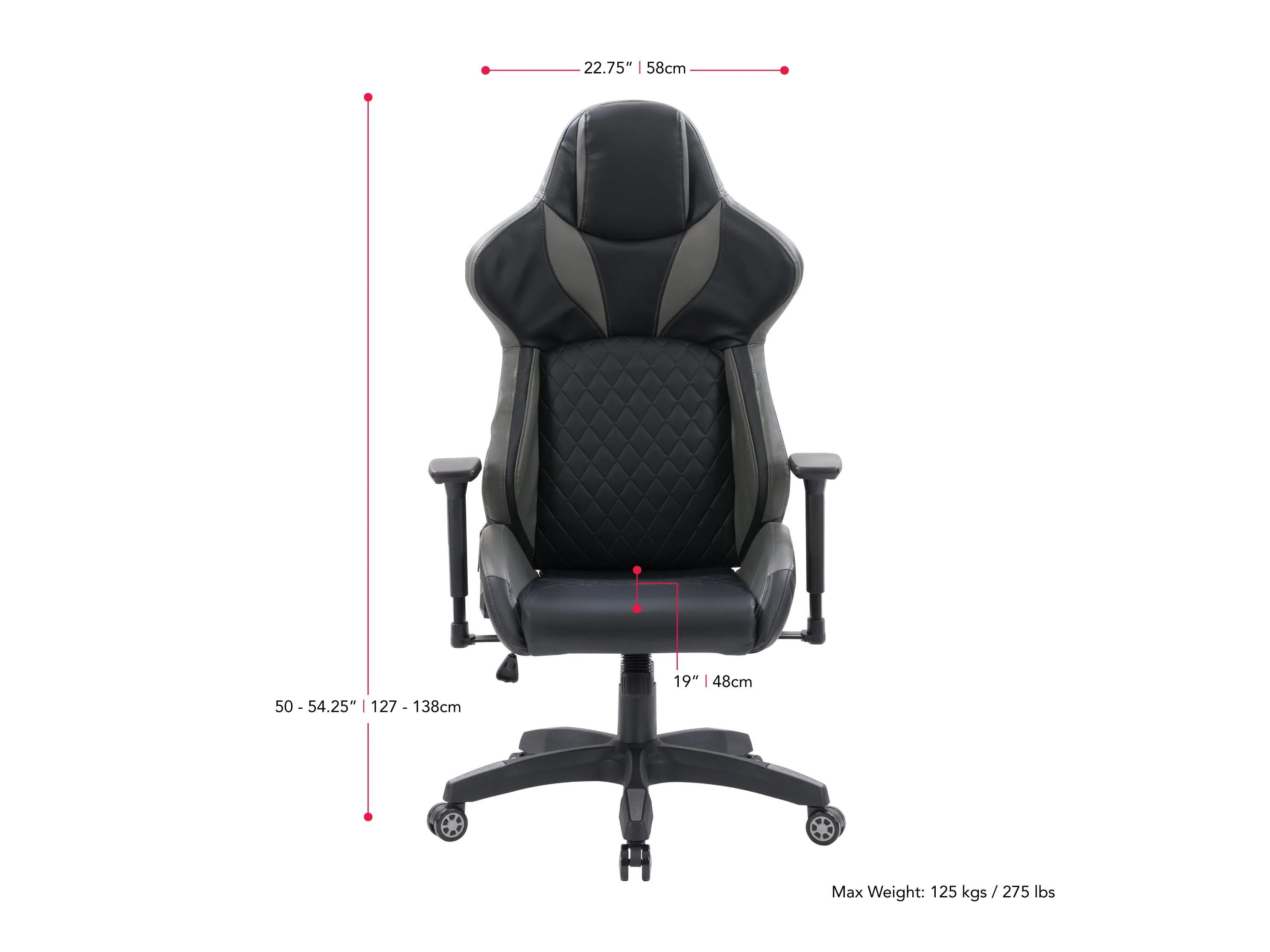 Black and Grey Gaming Office Chair