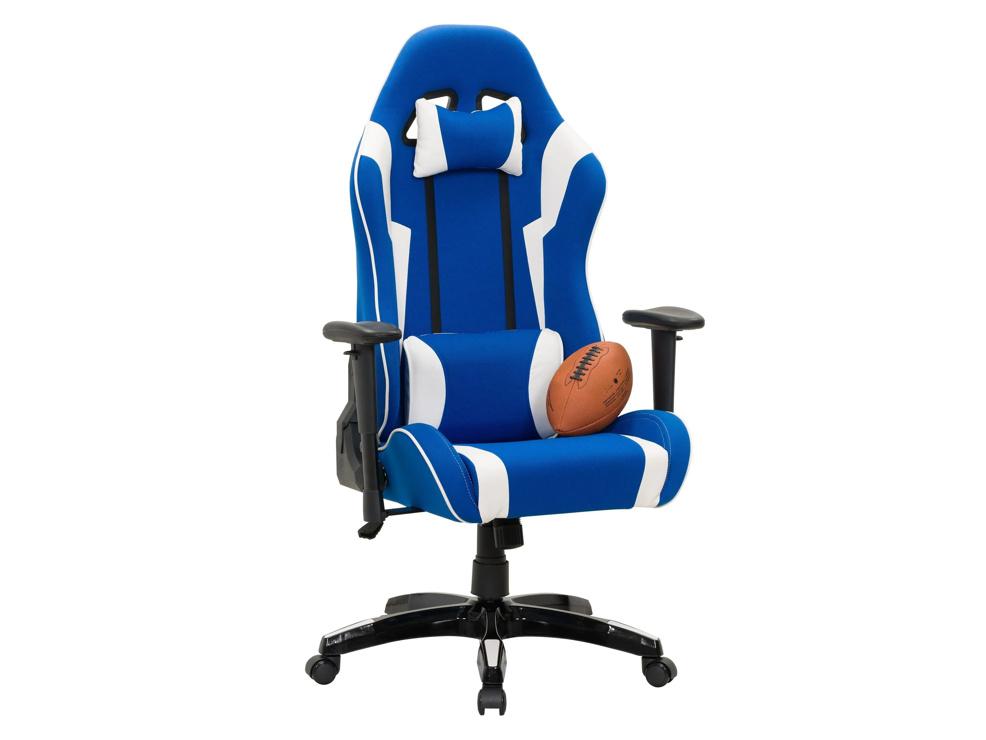 Blue and White Gaming Office Chair