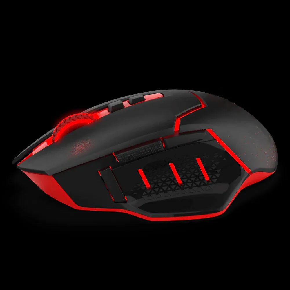 BOLT AXTION M690-1 Wireless Gaming Mouse - 2400 DPI, 8 Programmable Buttons, Ergonomic Design, DPI Shifting, Black