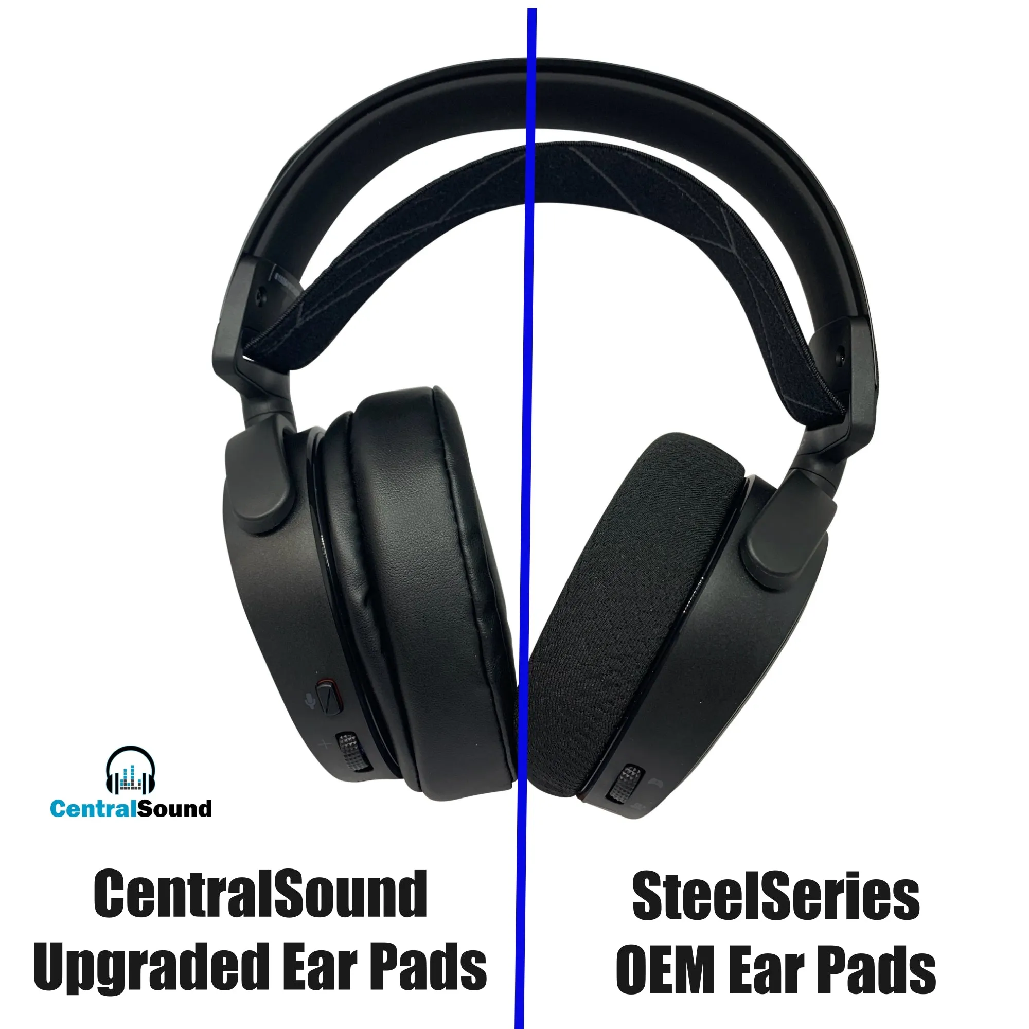 CentralSound Premium Replacement Ear Pad Cushions for SteelSeries Arctis Gaming Headsets