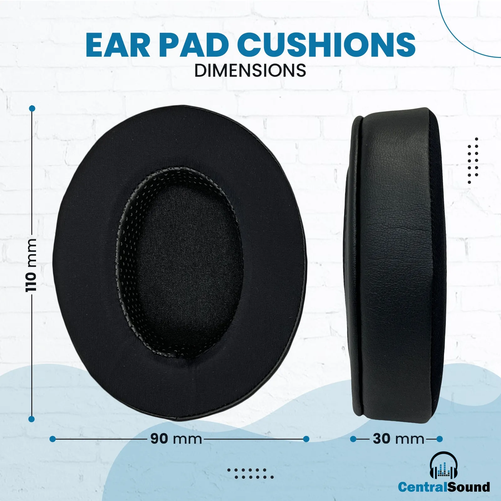 CentralSound Premium XL Replacement Ear Pads for Turtle Beach Gaming Headsets