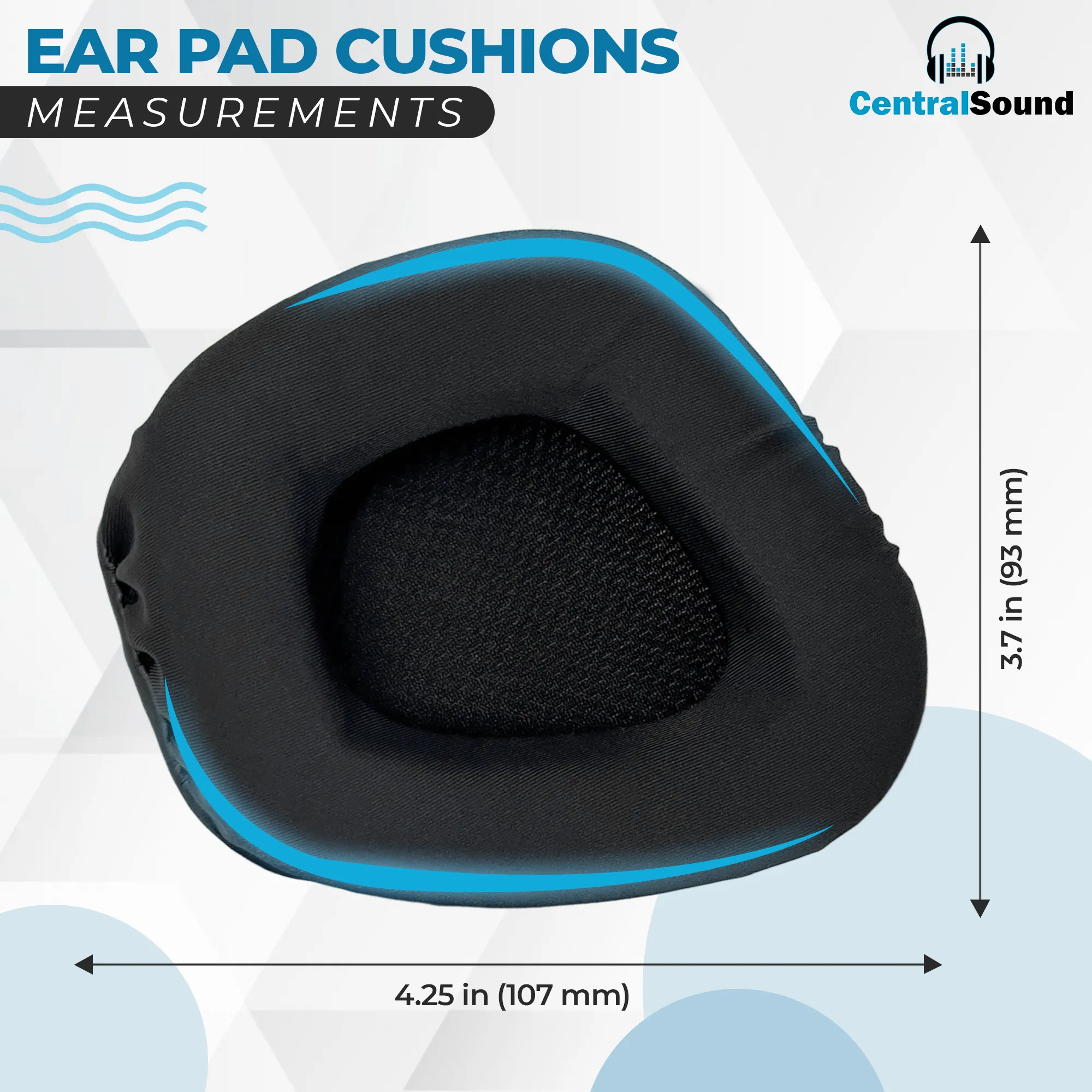 CentralSound Replacement Cooling Gel Upgraded Ear Pad Cushions for Corsair VOID PRO - RGB - Elite Gaming Headset