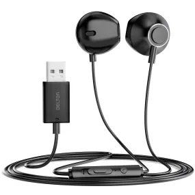 Delton 10E Stereo In-Ear USB-A Computer Headset