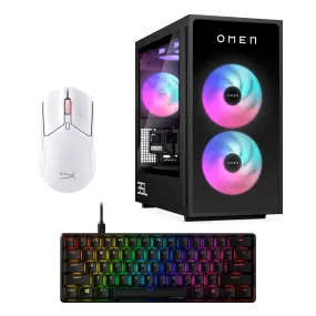 Desktop Bundle - OMEN 35L Gaming Desktop GT16-0001na   HyperX Alloy Origins 60   Pulsefire Haste 2 Wireless