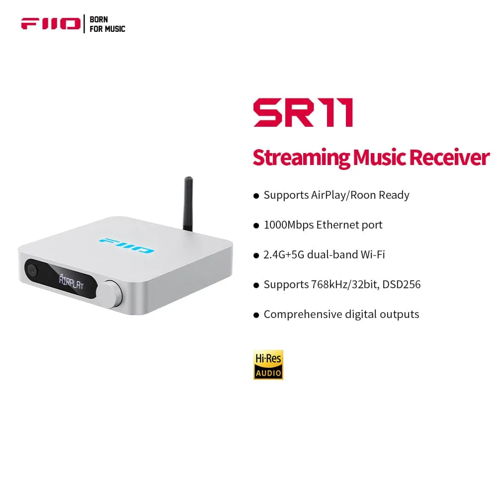 FiiO SR11 WiFi AirPlay Audio Streaming Music Receiver