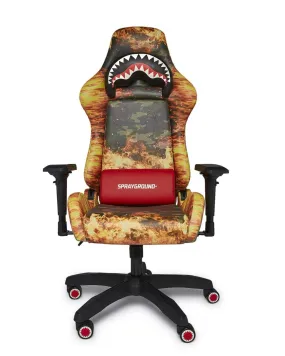 FIRE CAMO GAMING CHAIR - SUPER RARE