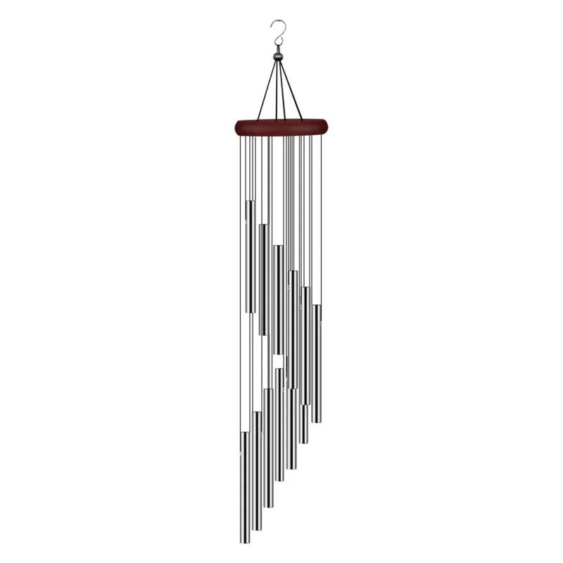 GoodVybe™ 23" Garden Wind Chimes: 2Pcs, Pleasant Tone, 12 Aluminum Tubes Decor