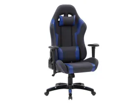 Grey and Blue Gaming Office Chair