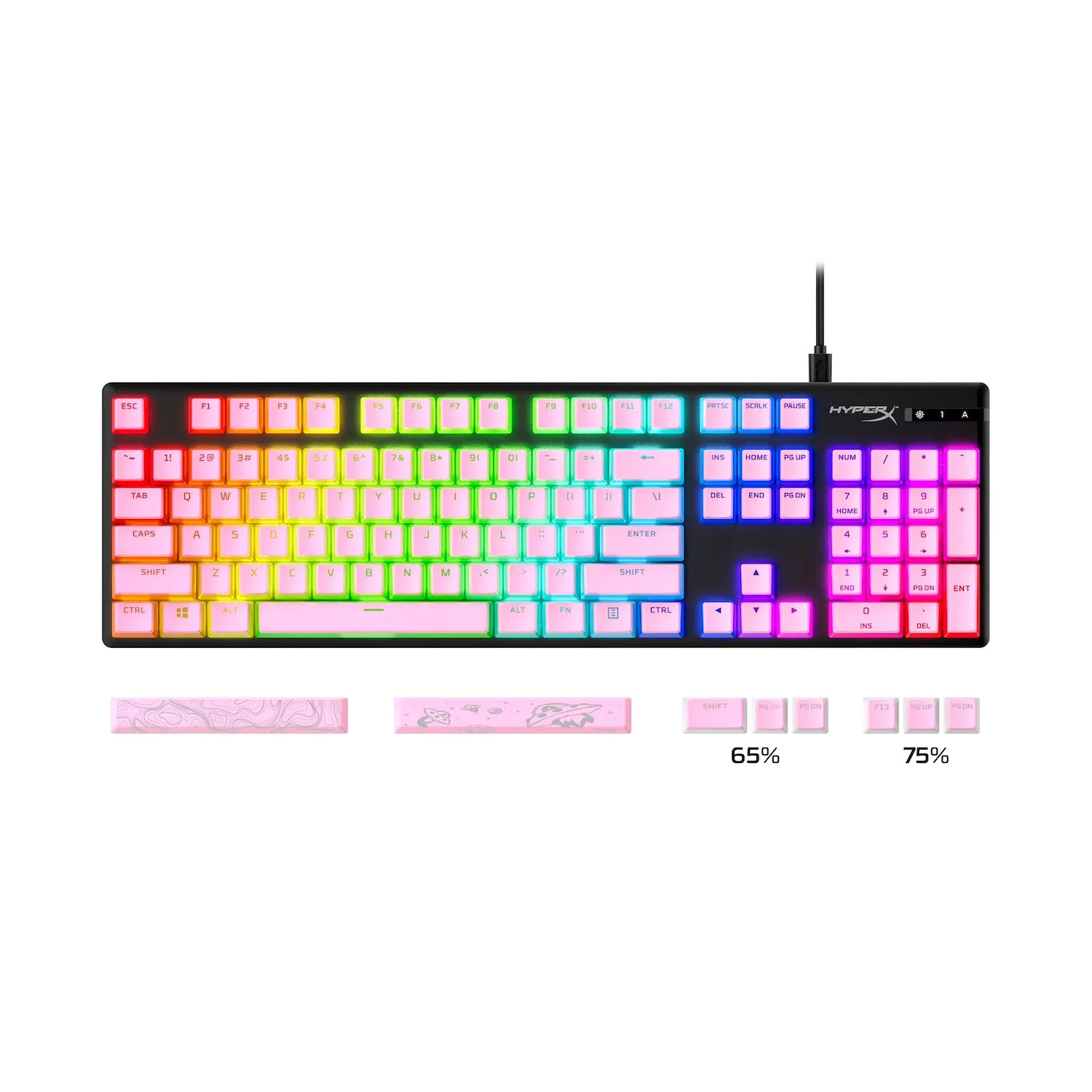 HyperX Pudding Keycaps 2 - Full Key Set - PBT