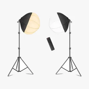 Lantern Softbox 'Kreator Kit' Double Dimmable LED Bi-Colour Lighting Kit