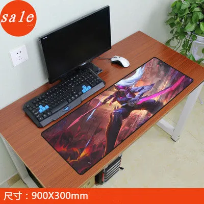 Large locking edge League of Legends Gaming Mouse Pad