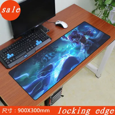 Large locking edge League of Legends Gaming Mouse Pad