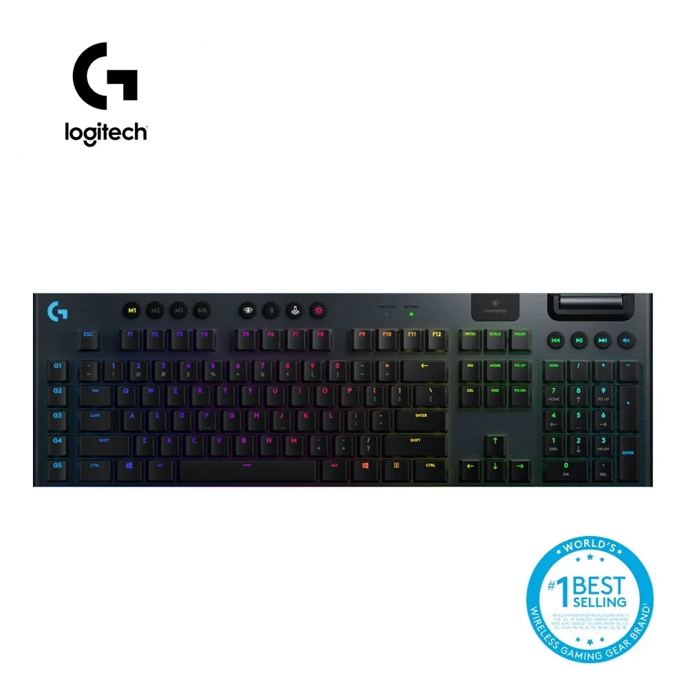 Logitech G913 Lightspeed Ultrathin Wireless RGB Mechanical Gaming Keyboard