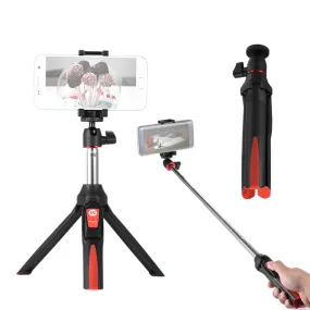 MK10 Travel Mini Tripod for IOS iPhone 5s/6s/6s Plus Android Smartphones Gopro Selfie Stick w/ Bluetooth Remote Control Shutter