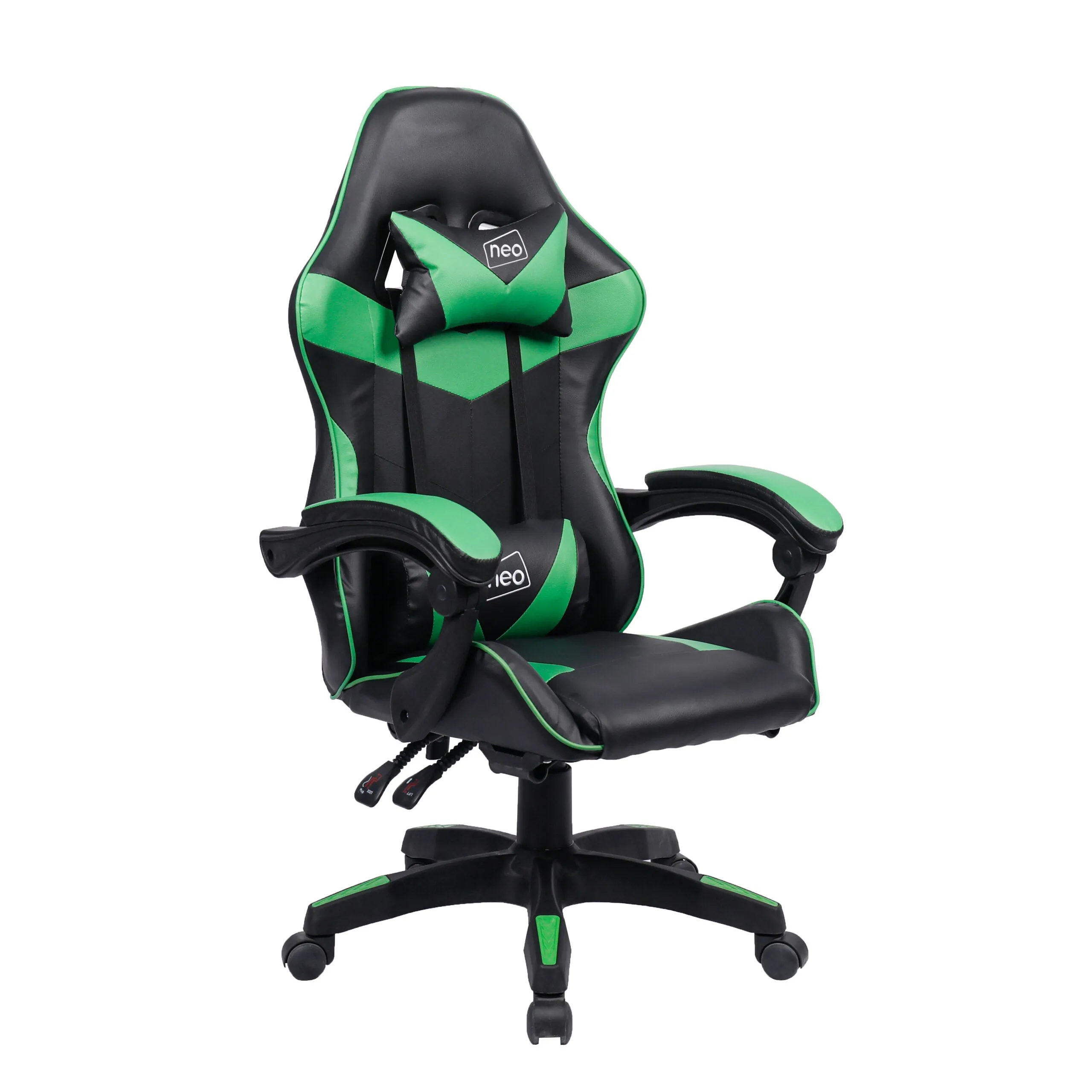 Neo Green/Black Leather Gaming Chair