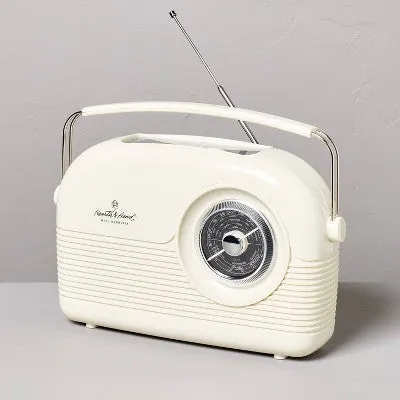 New - Portable AM/FM Bluetooth Radio Cream - Hearth & Hand with Magnolia