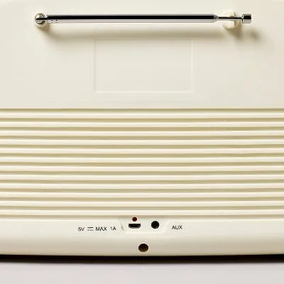 New - Portable AM/FM Bluetooth Radio Cream - Hearth & Hand with Magnolia