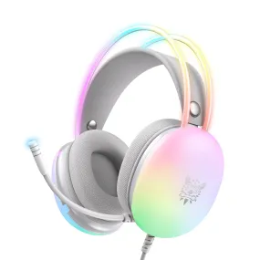 Onikuma X25 RGB Gaming Headsets with Mic for PC & Laptop