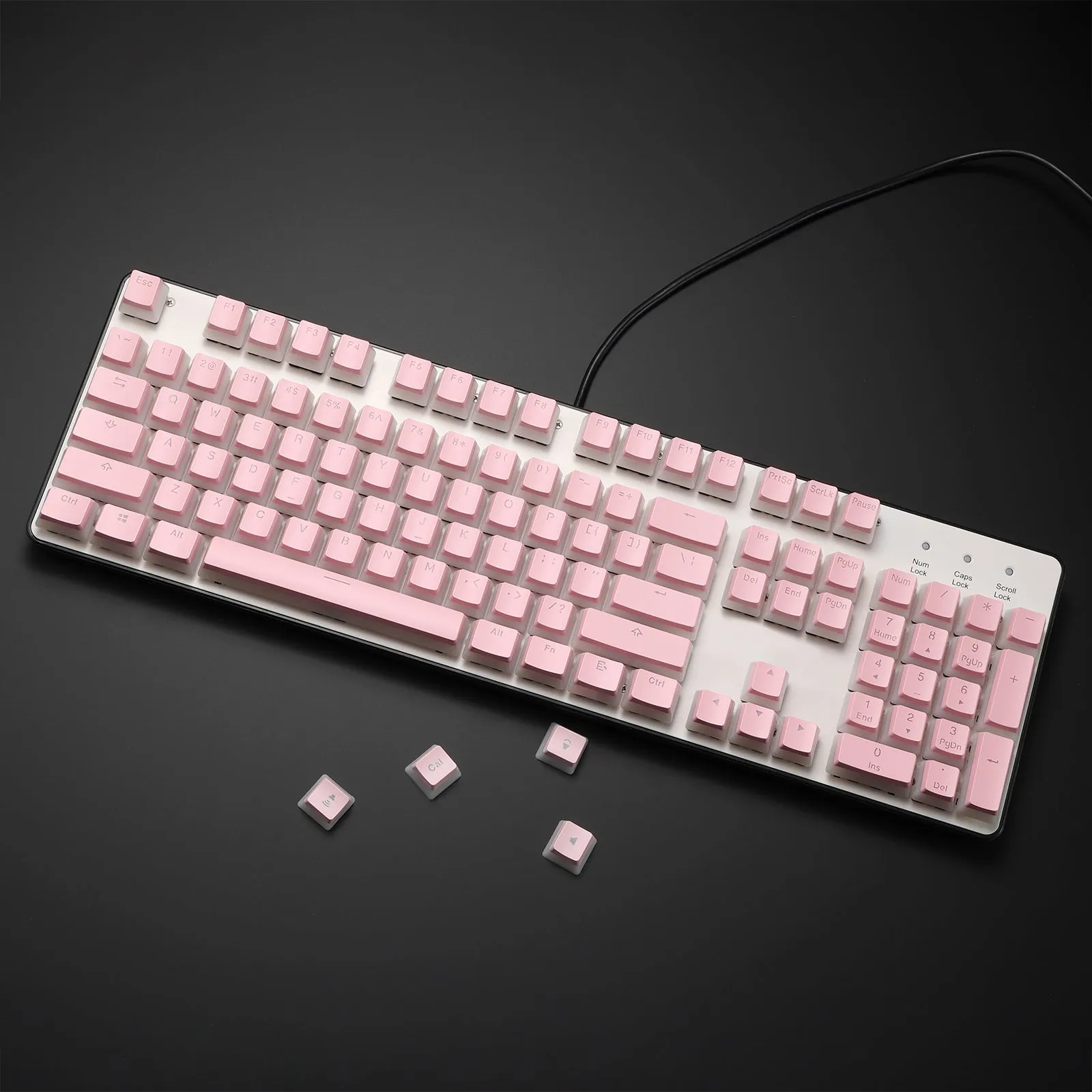 (Only Keycaps) Redragon X LTC PBT Double Shot 108 Pudding Keycaps Set (Ships to US Customers Only)