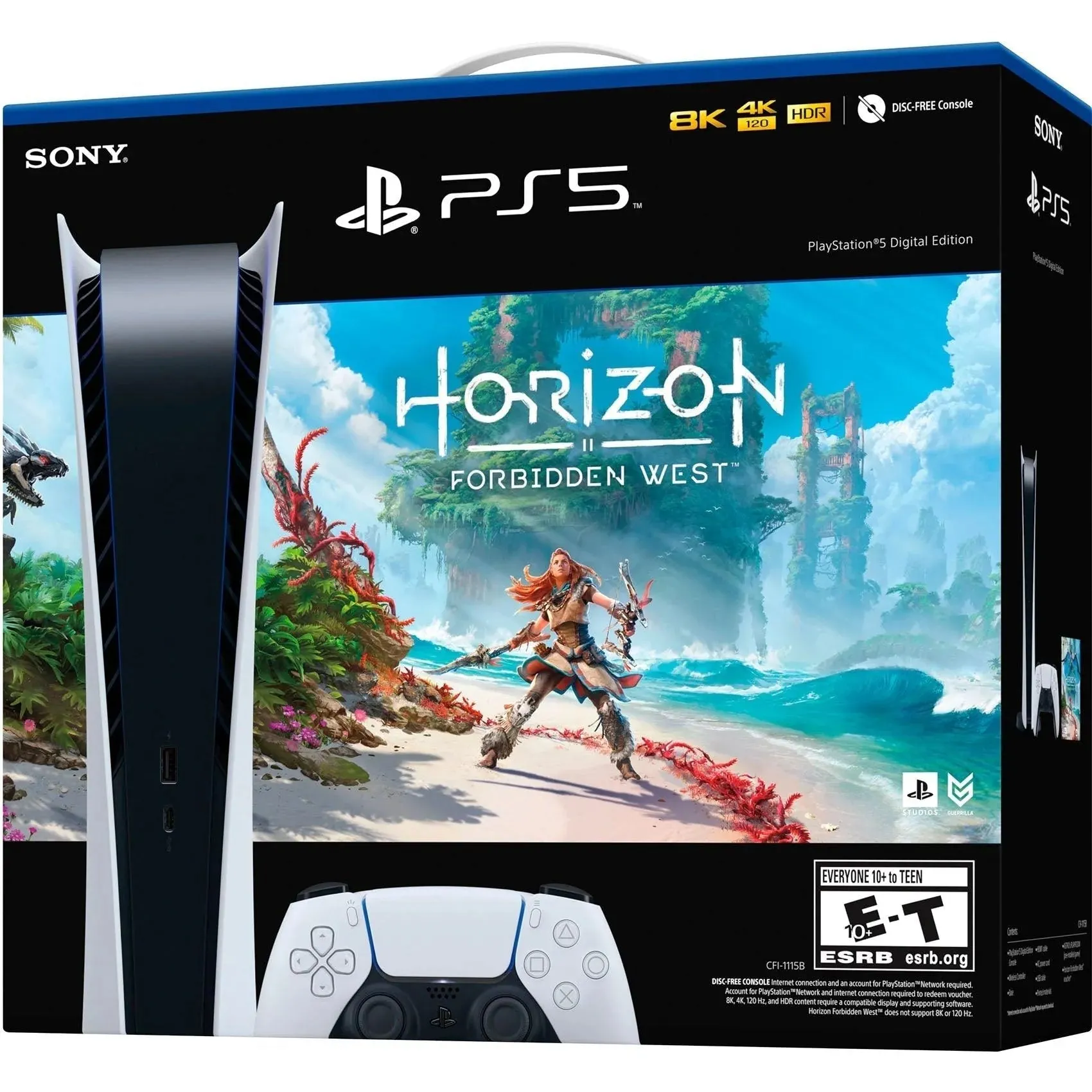 Play Station 5 Digital Edition Horizon Forbidden West Bundle