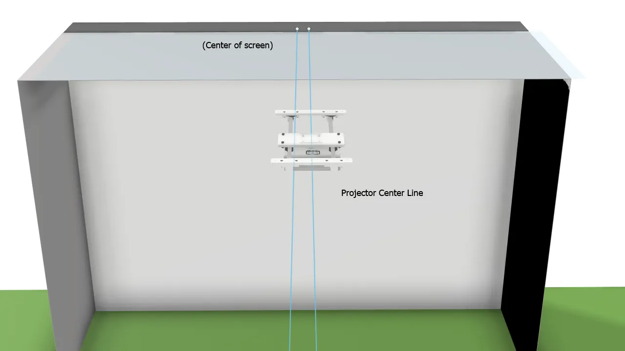 SkyRail Sliding Ceiling Projector Mount for Golf Simulators