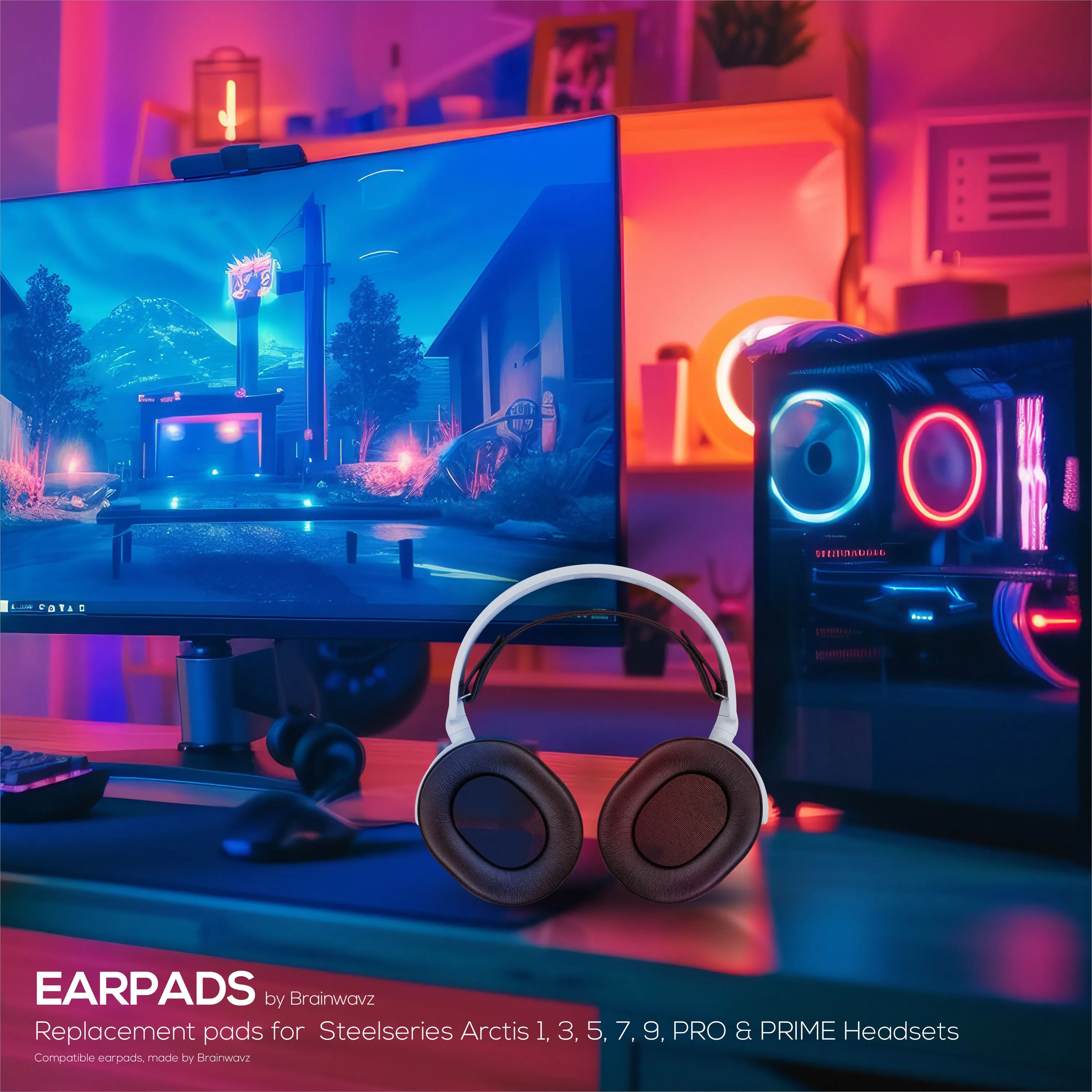 Steelseries Arctis Enhanced Gaming Earpads with Cooling Gel & Memory Foam - Designed for Most Arctis Headsets