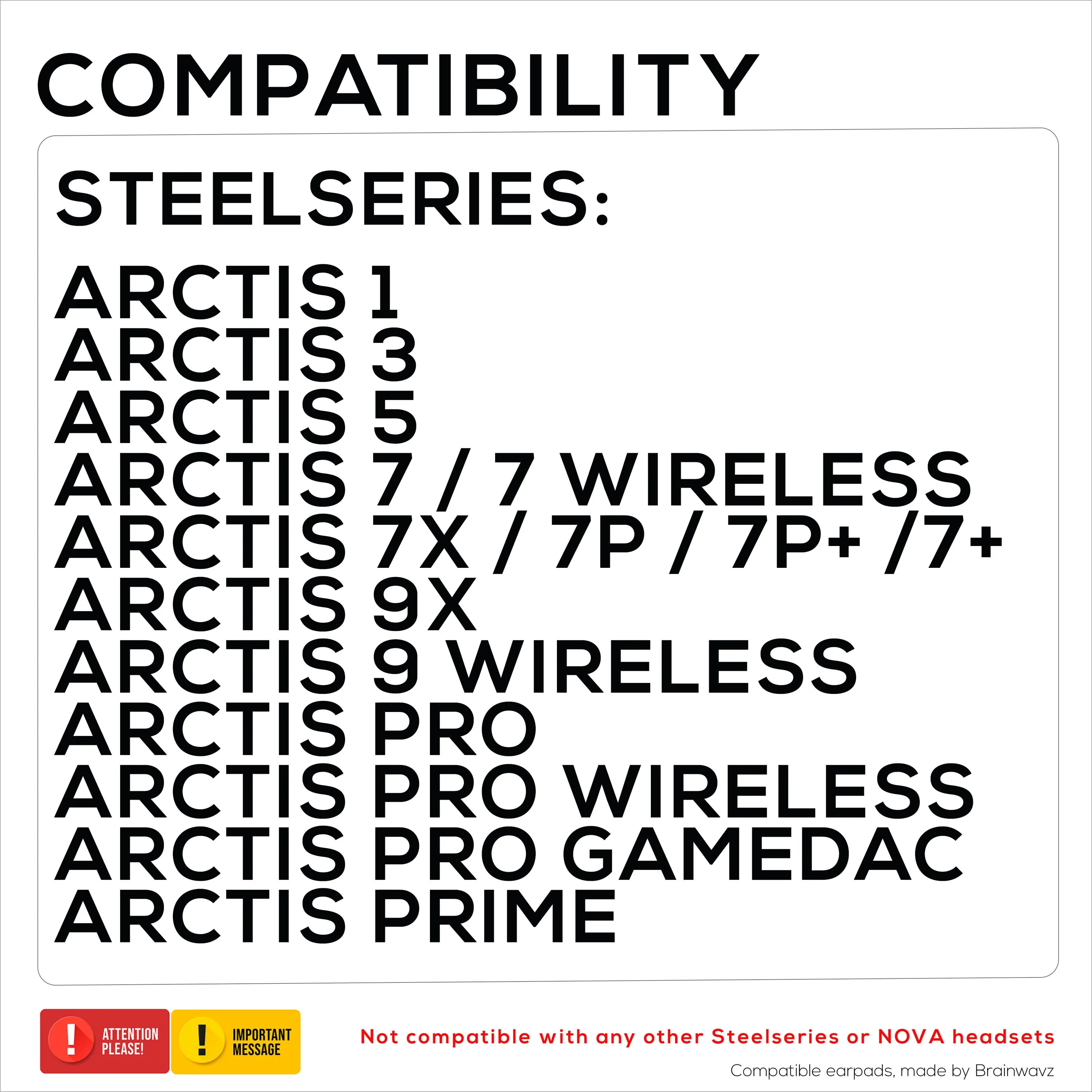 Steelseries Arctis Replacement Perforated Earpads, Upgraded Materials & Memory Foam, Designed For Arctis 1, 3, 5, 7, 9, Pro & Prime (Perf)