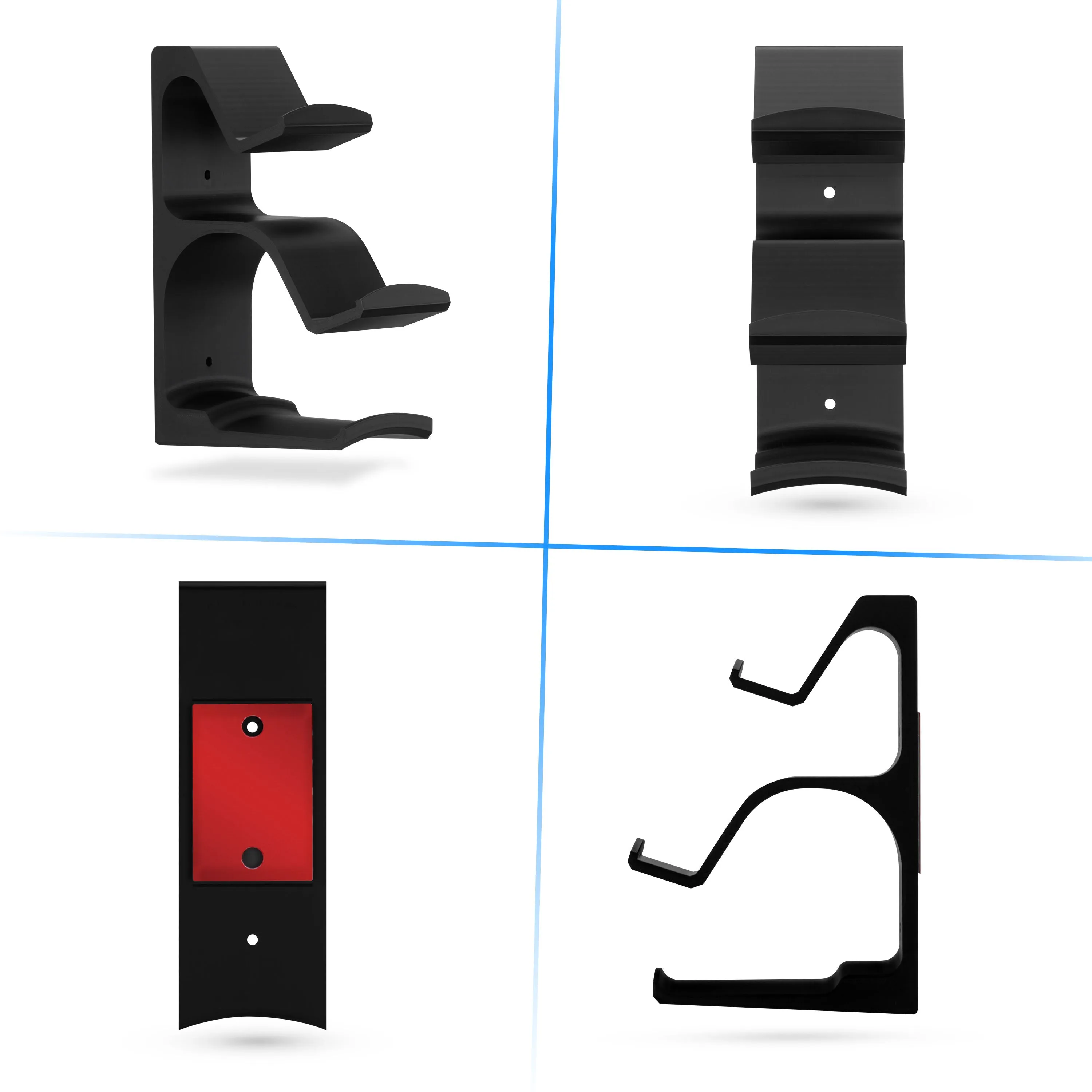 The Behemoth - Dual Game Controller & Headphone Stand Wall Mount Holder - Designed for All Gamepads & Headsets