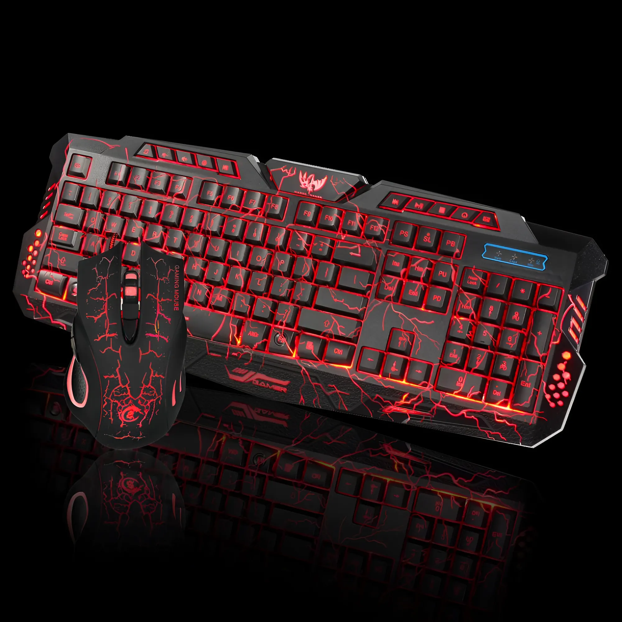 Thunder Fire 2.4G Gaming Keyboard and Mouse Set