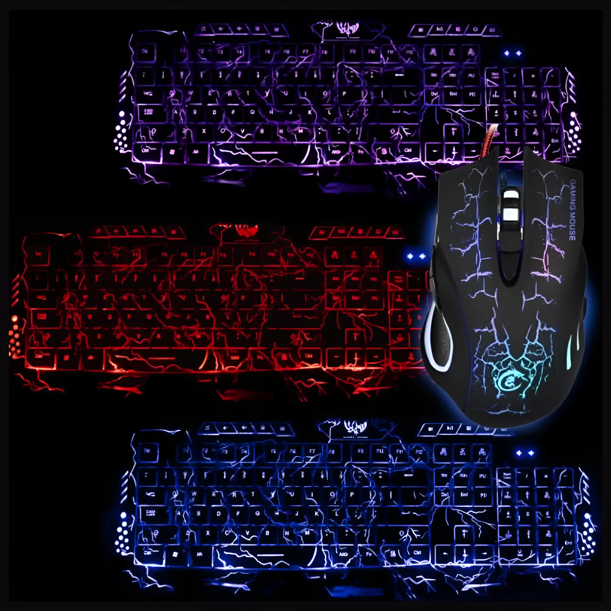 Thunder Fire 2.4G Gaming Keyboard and Mouse Set