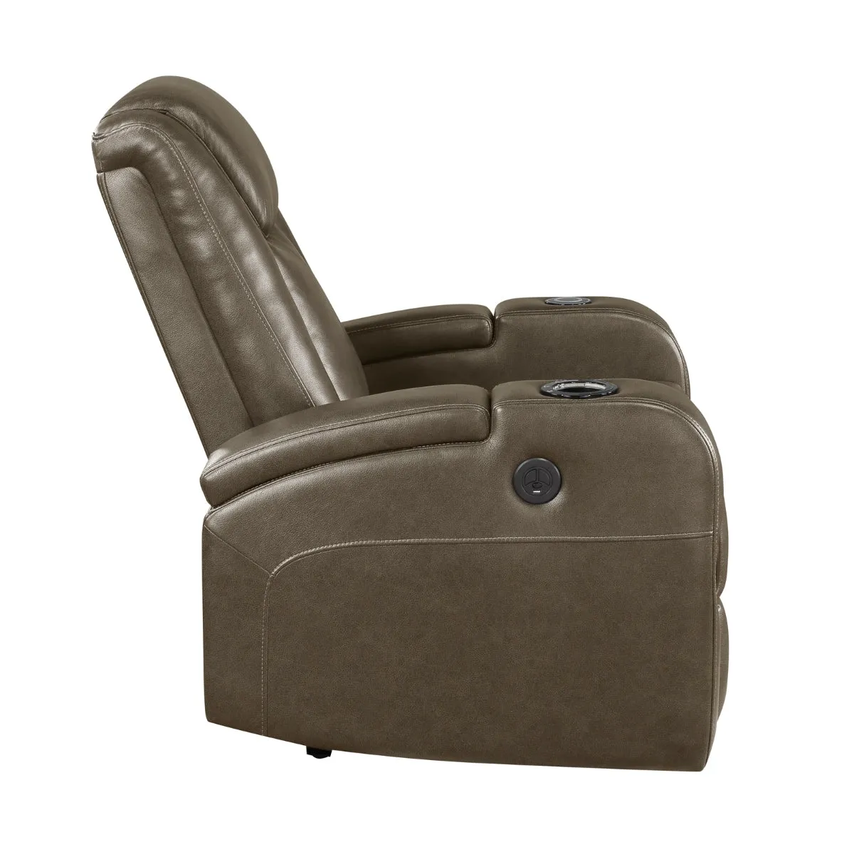 Turbo II Power Recliner with Wireless Charging, USB Port, Cooling Cupholder, and LED Lighting