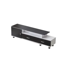 TV218 Modern TV Stand – Black   White