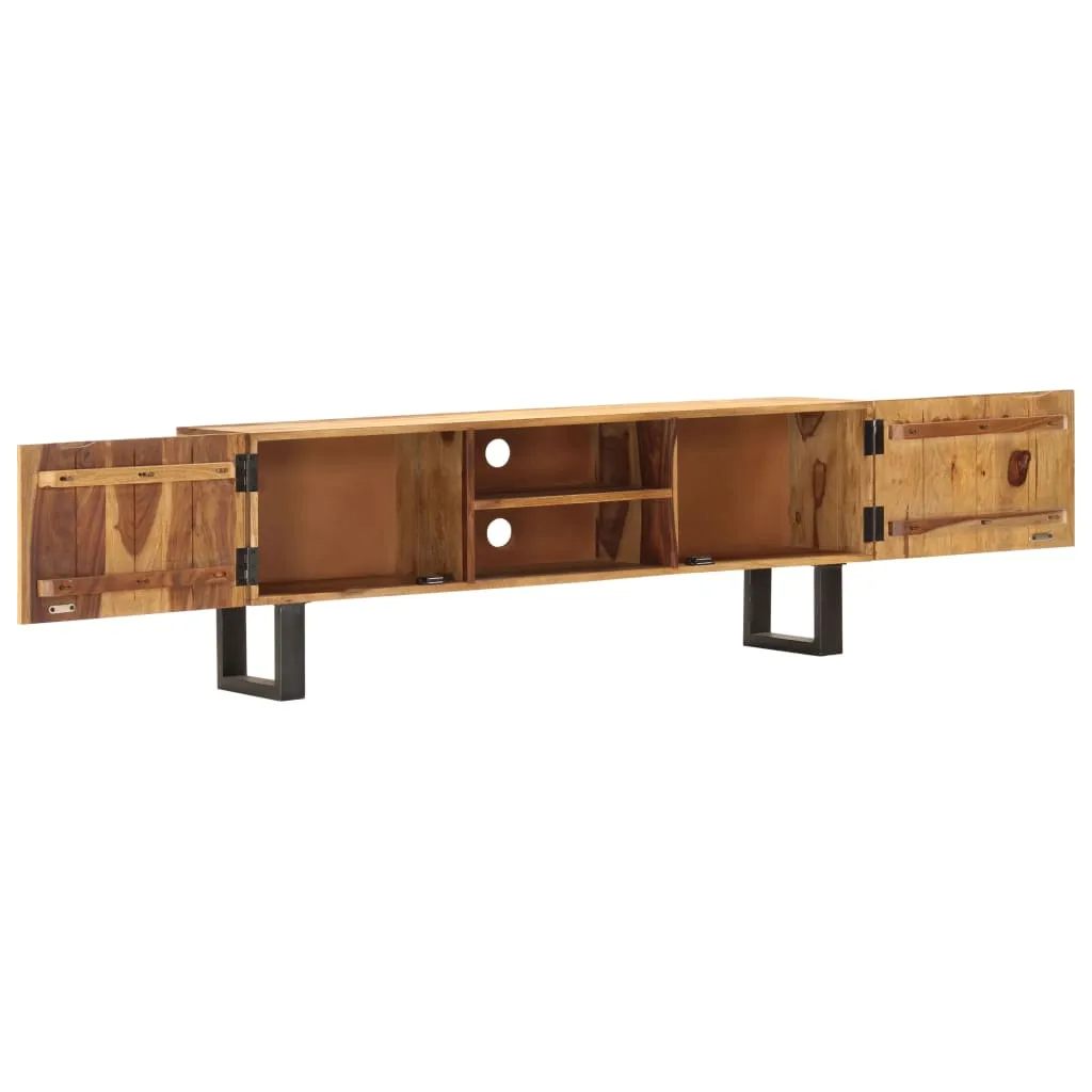 vidaXL TV Cabinet 130x30x47 cm Solid Acacia Wood