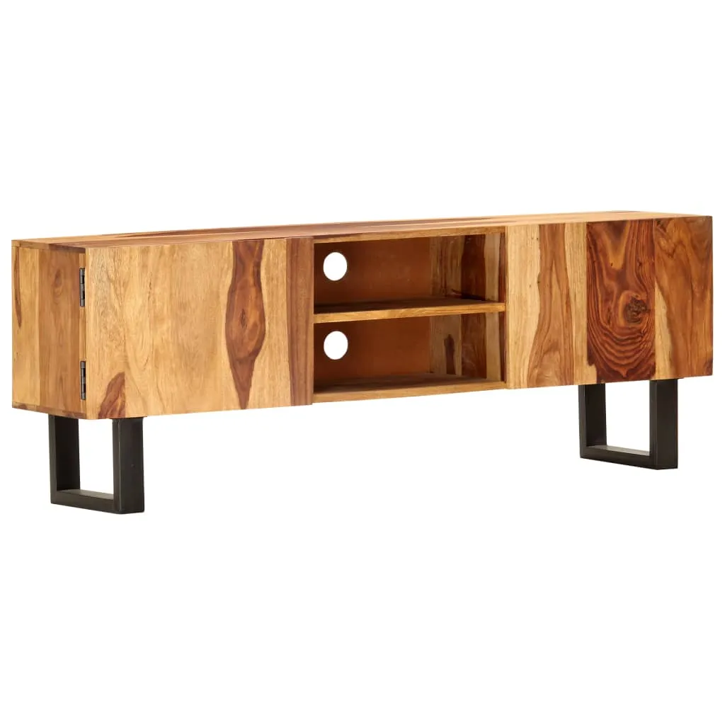 vidaXL TV Cabinet 130x30x47 cm Solid Acacia Wood